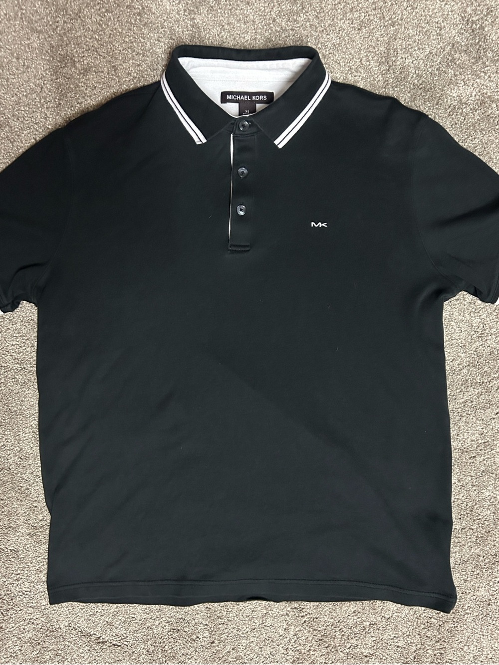 Y2K Michael Kors Classic Black White Polo